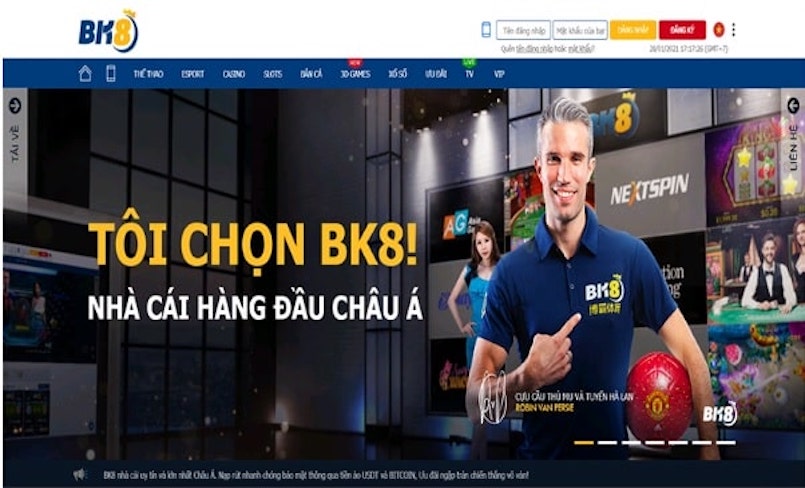 Giới thiệu trang mạng cá cược trực tiếp BK8 Asia